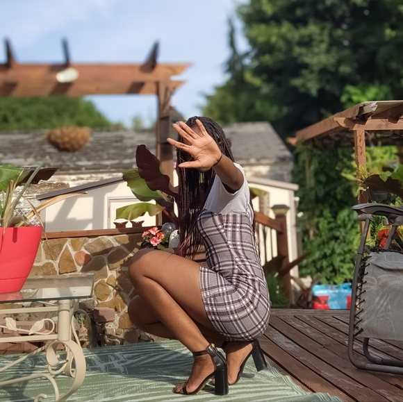 Plaid mini dress - Picture 1 of 4